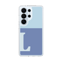 スリムプロテクションケース［ オリジナル - initial two tone - L blue ］