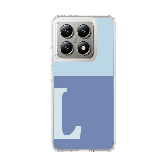 スリムプロテクションケース［ オリジナル - initial two tone - L blue ］