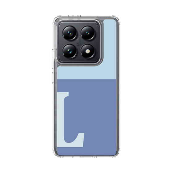 スリムプロテクションケース［ オリジナル - initial two tone - L blue ］