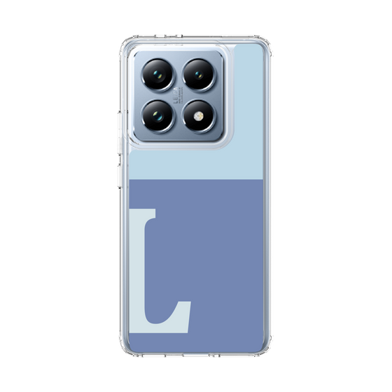 スリムプロテクションケース［ オリジナル - initial two tone - L blue ］