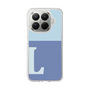 スリムプロテクションケース［ オリジナル - initial two tone - L blue ］
