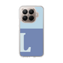 スリムプロテクションケース［ オリジナル - initial two tone - L blue ］