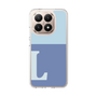 スリムプロテクションケース［ オリジナル - initial two tone - L blue ］