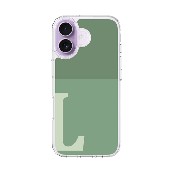 スリムプロテクションケース［ オリジナル - initial two tone - L green ］