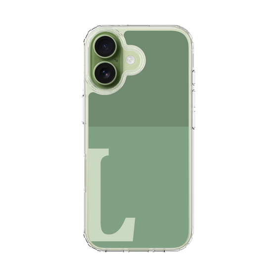 スリムプロテクションケース［ オリジナル - initial two tone - L green ］