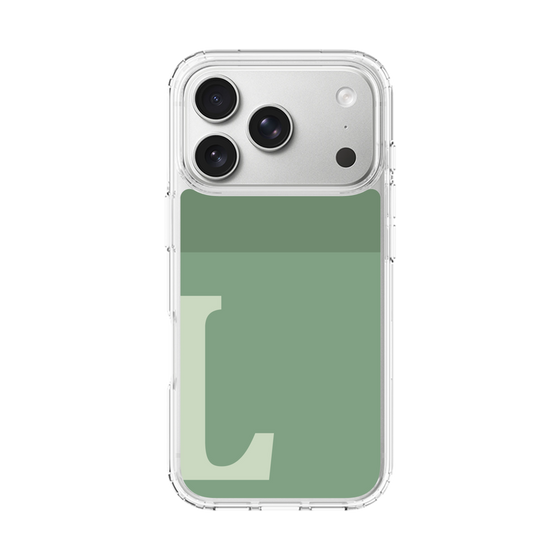 スリムプロテクションケース［ オリジナル - initial two tone - L green ］