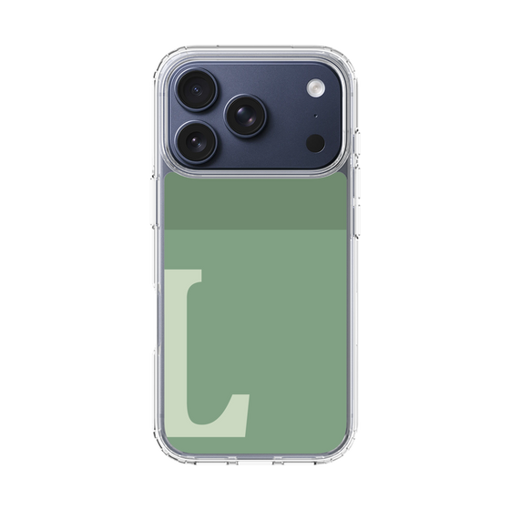 スリムプロテクションケース［ オリジナル - initial two tone - L green ］