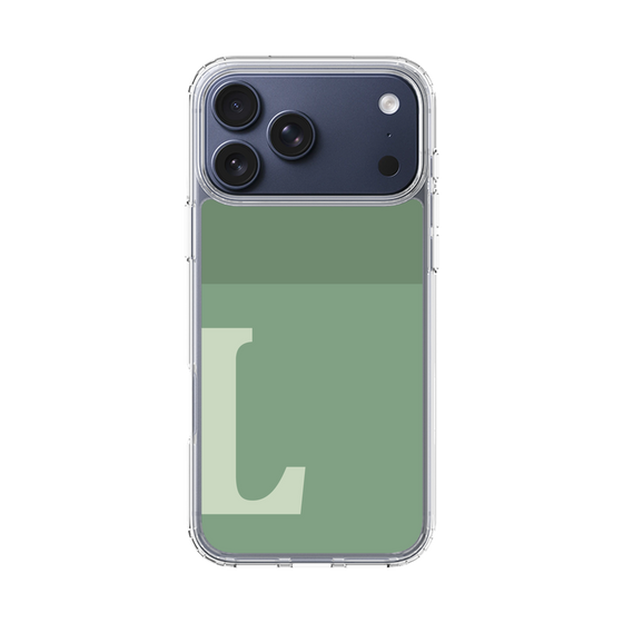 スリムプロテクションケース［ オリジナル - initial two tone - L green ］