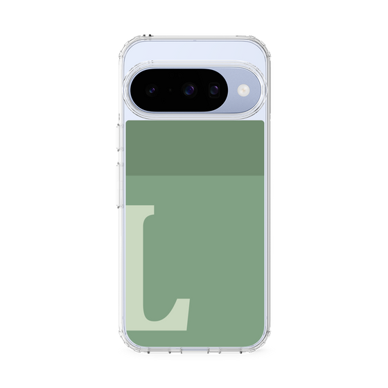 スリムプロテクションケース［ オリジナル - initial two tone - L green ］