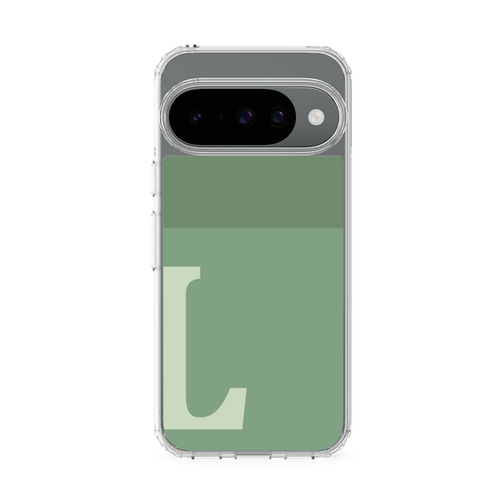 スリムプロテクションケース［ オリジナル - initial two tone - L green ］