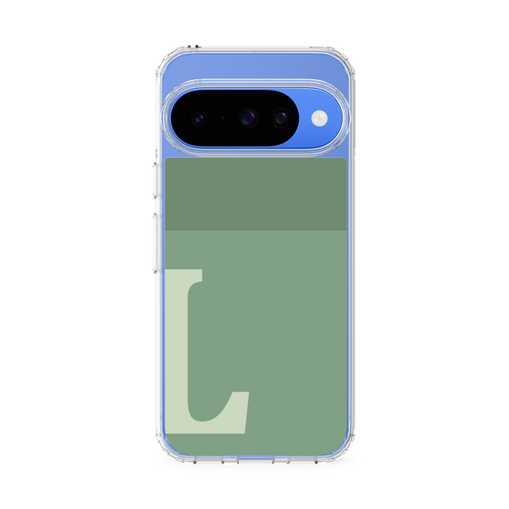 スリムプロテクションケース［ オリジナル - initial two tone - L green ］
