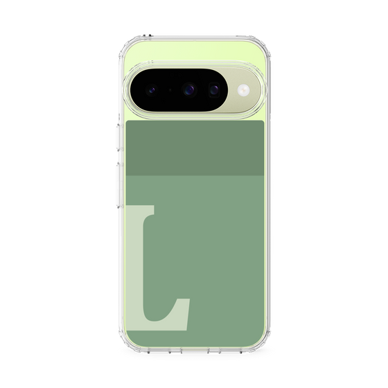 スリムプロテクションケース［ オリジナル - initial two tone - L green ］