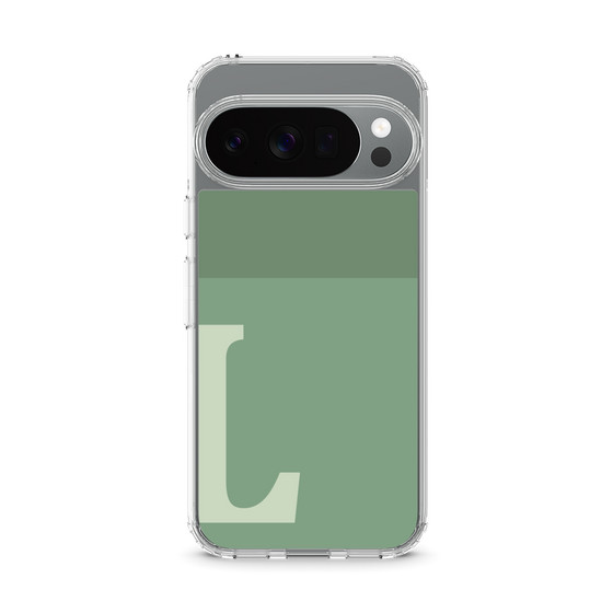 スリムプロテクションケース［ オリジナル - initial two tone - L green ］