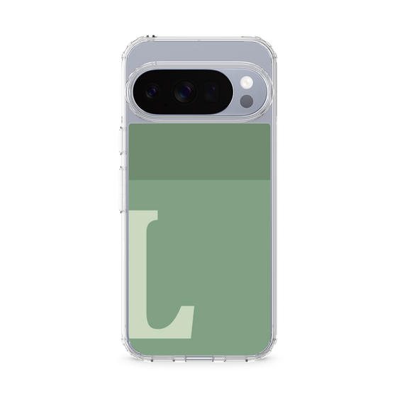 スリムプロテクションケース［ オリジナル - initial two tone - L green ］