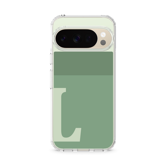スリムプロテクションケース［ オリジナル - initial two tone - L green ］