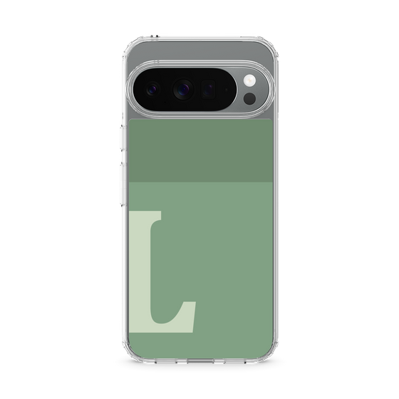 スリムプロテクションケース［ オリジナル - initial two tone - L green ］