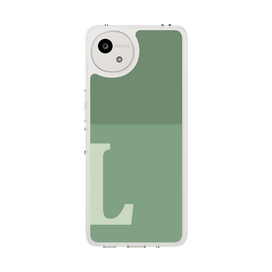 スリムプロテクションケース［ オリジナル - initial two tone - L green ］