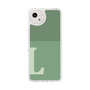 スリムプロテクションケース［ オリジナル - initial two tone - L green ］