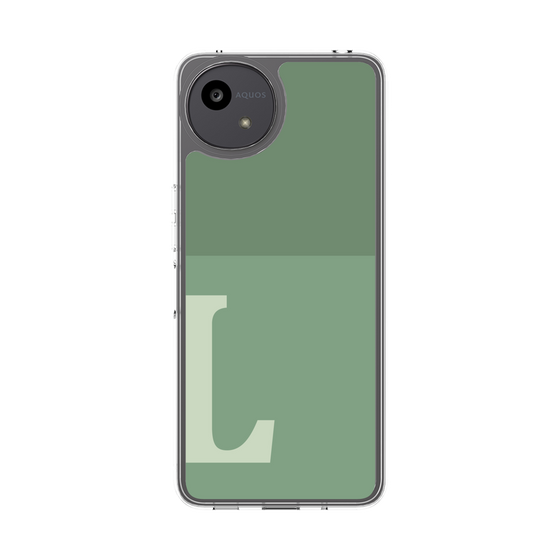 スリムプロテクションケース［ オリジナル - initial two tone - L green ］
