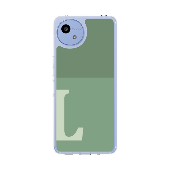 スリムプロテクションケース［ オリジナル - initial two tone - L green ］
