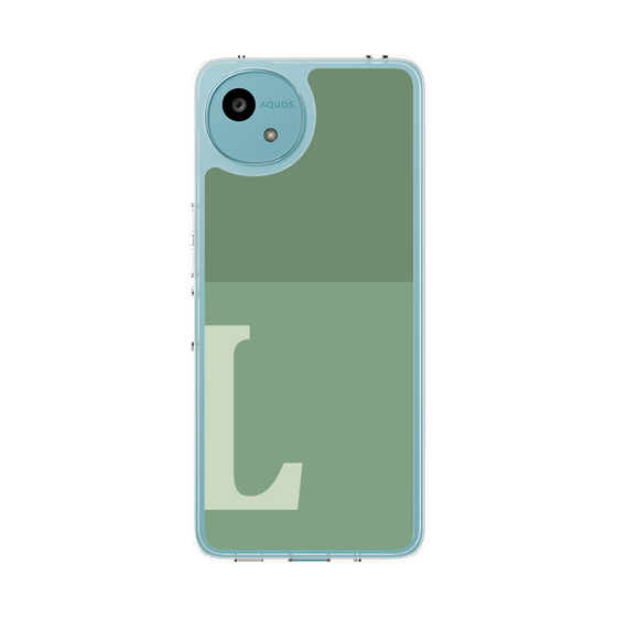 スリムプロテクションケース［ オリジナル - initial two tone - L green ］