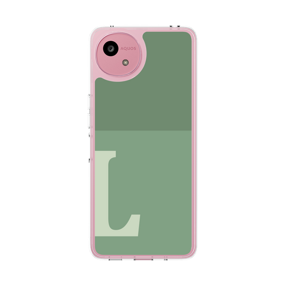 スリムプロテクションケース［ オリジナル - initial two tone - L green ］