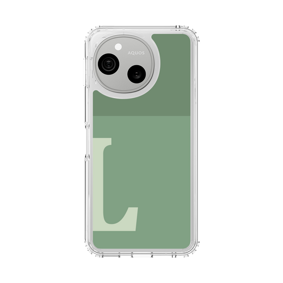 スリムプロテクションケース［ オリジナル - initial two tone - L green ］