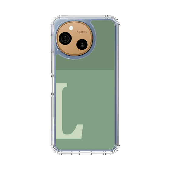 スリムプロテクションケース［ オリジナル - initial two tone - L green ］