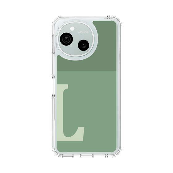スリムプロテクションケース［ オリジナル - initial two tone - L green ］