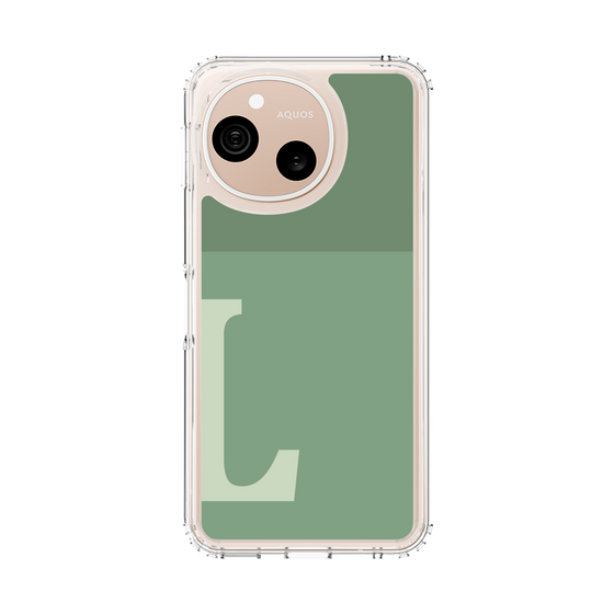 スリムプロテクションケース［ オリジナル - initial two tone - L green ］