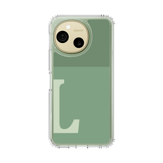 スリムプロテクションケース［ オリジナル - initial two tone - L green ］