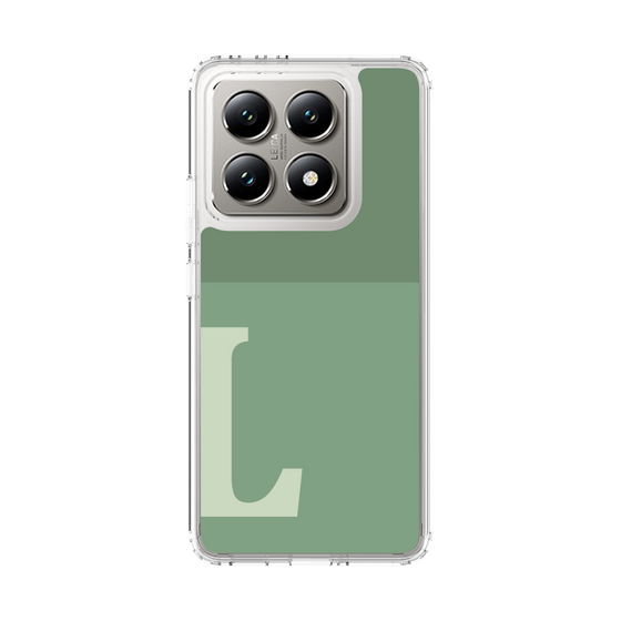 スリムプロテクションケース［ オリジナル - initial two tone - L green ］