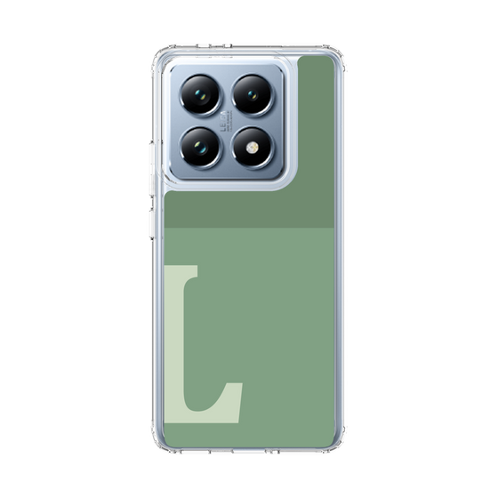 スリムプロテクションケース［ オリジナル - initial two tone - L green ］