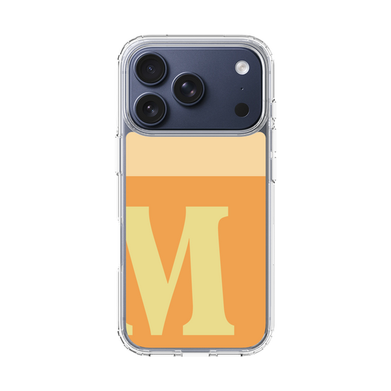 スリムプロテクションケース［ オリジナル - initial two tone - M orange ］