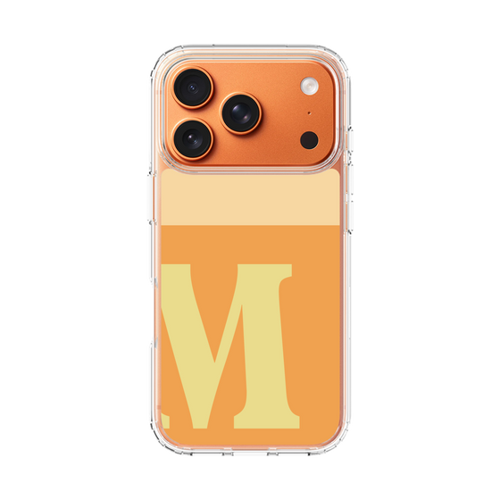 スリムプロテクションケース［ オリジナル - initial two tone - M orange ］