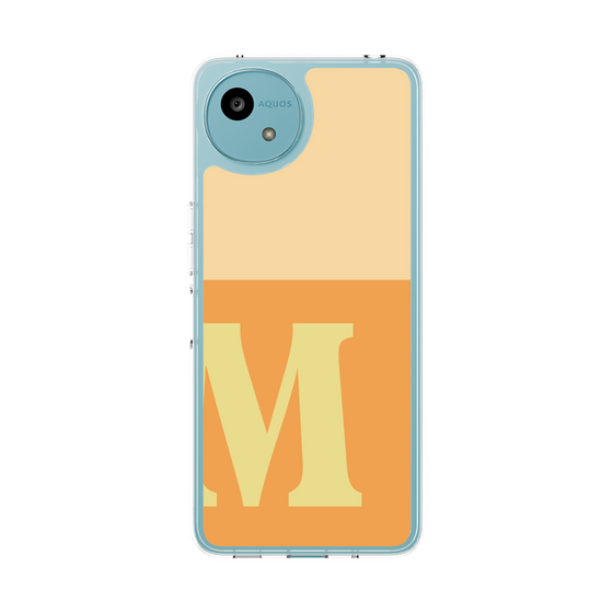 スリムプロテクションケース［ オリジナル - initial two tone - M orange ］