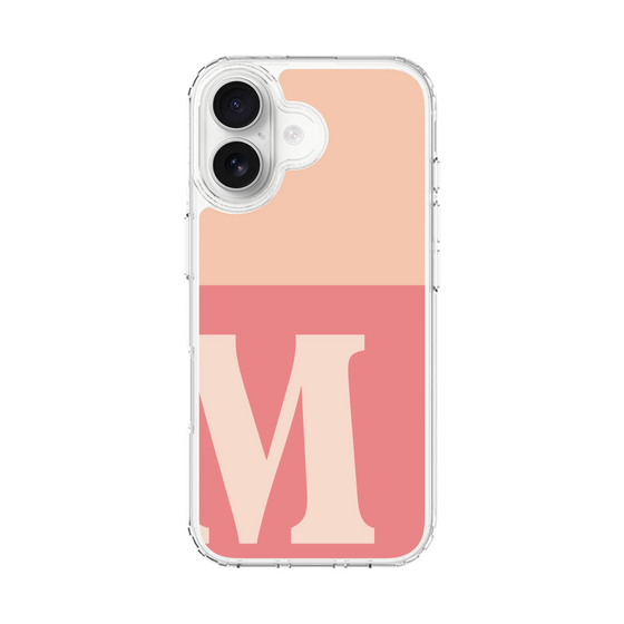 スリムプロテクションケース［ オリジナル - initial two tone - M pink ］