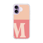 スリムプロテクションケース［ オリジナル - initial two tone - M pink ］
