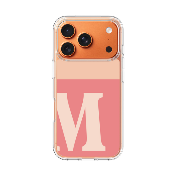 スリムプロテクションケース［ オリジナル - initial two tone - M pink ］