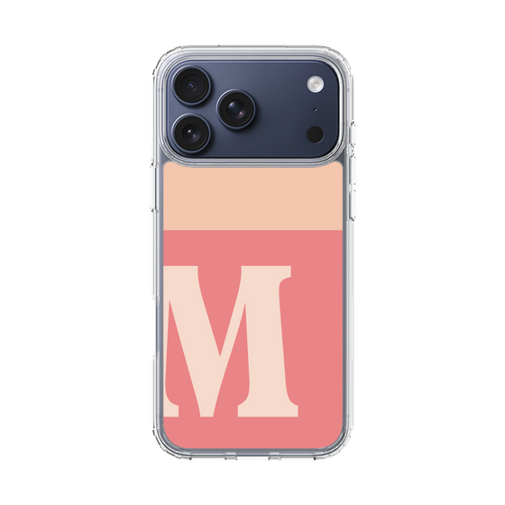 スリムプロテクションケース［ オリジナル - initial two tone - M pink ］