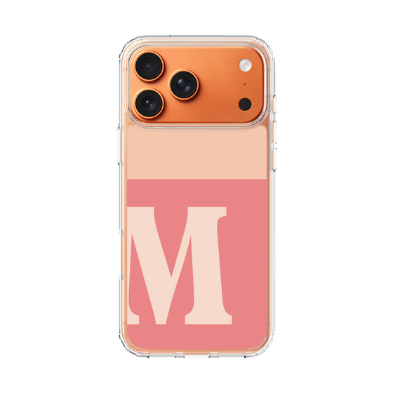 スリムプロテクションケース［ オリジナル - initial two tone - M pink ］