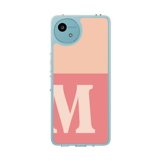 スリムプロテクションケース［ オリジナル - initial two tone - M pink ］