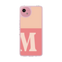 スリムプロテクションケース［ オリジナル - initial two tone - M pink ］