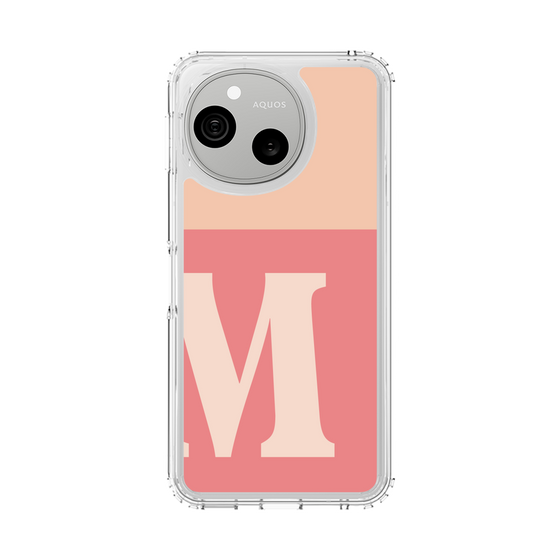 スリムプロテクションケース［ オリジナル - initial two tone - M pink ］