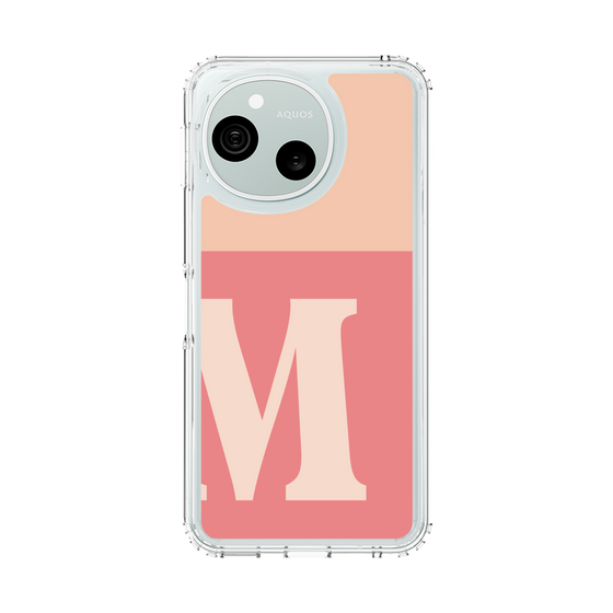 スリムプロテクションケース［ オリジナル - initial two tone - M pink ］