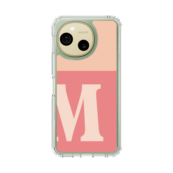 スリムプロテクションケース［ オリジナル - initial two tone - M pink ］