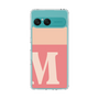 スリムプロテクションケース［ オリジナル - initial two tone - M pink ］