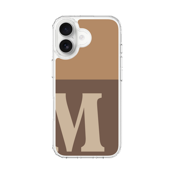 スリムプロテクションケース［ オリジナル - initial two tone - M brown ］