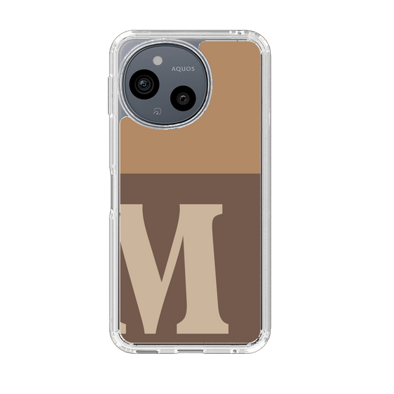 スリムプロテクションケース［ オリジナル - initial two tone - M brown ］