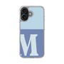 スリムプロテクションケース［ オリジナル - initial two tone - M blue ］